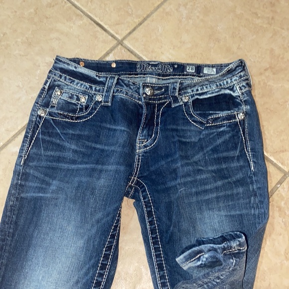 Miss Me Studded Angel Wings Flap Pocket Jeans Bootcut size 31 - Picture 5 of 8